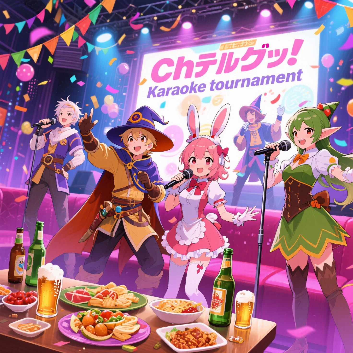 ちちぷいカラオケ大会 | の人気AIイラスト・グラビア