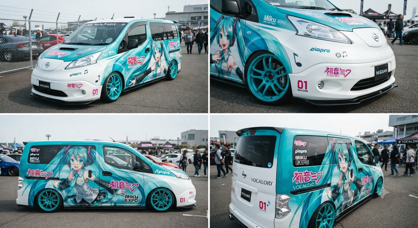 NV200初音ミク痛車 | の人気AIイラスト・グラビア