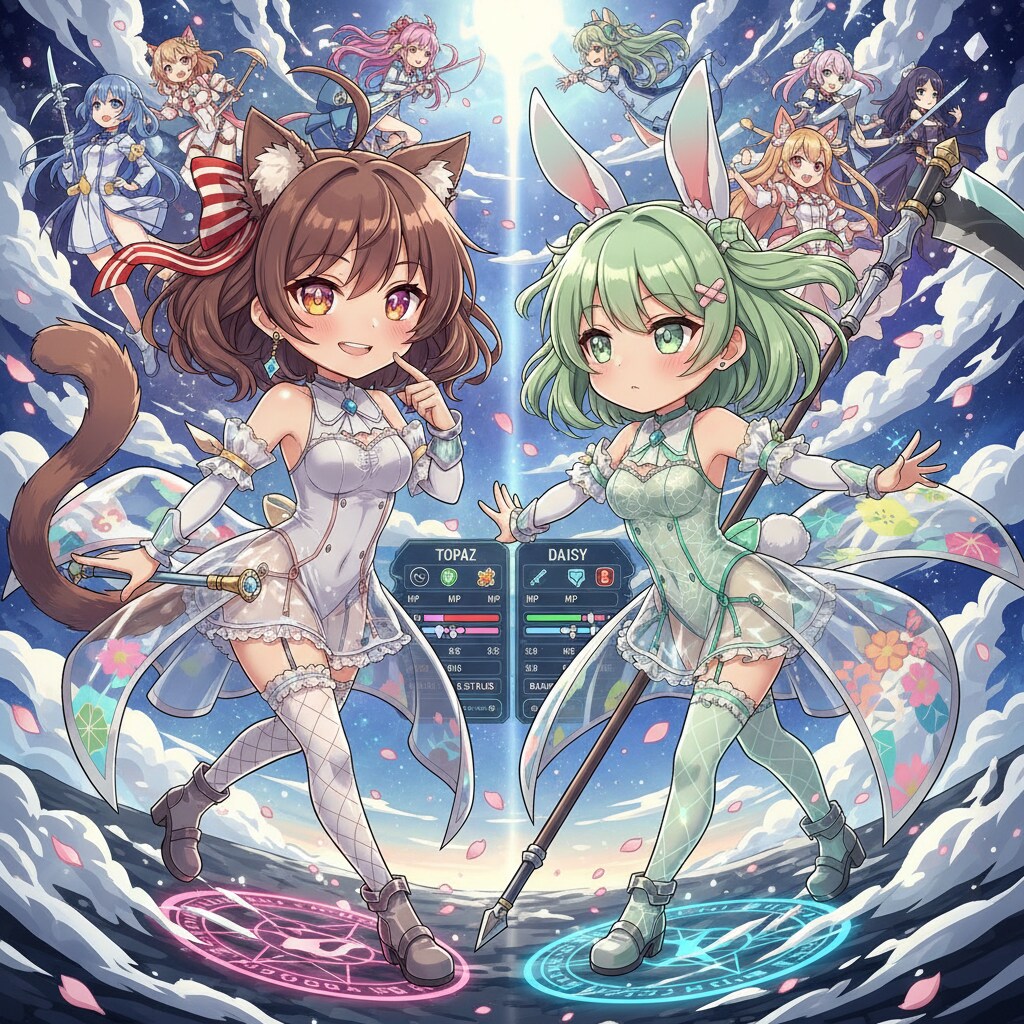 TOPAZちゃん。DAISYちゃん