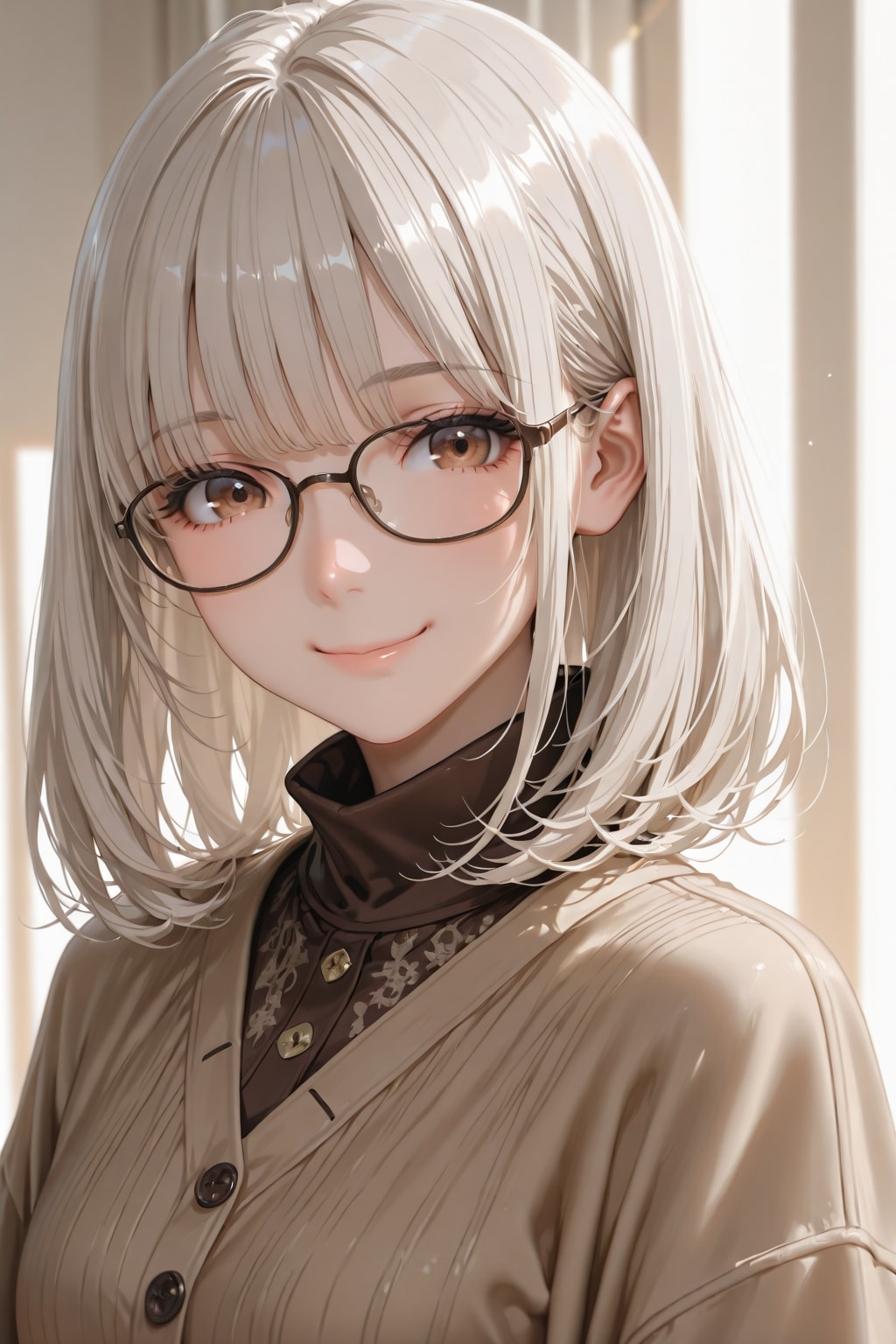 LATTE × 眼鏡 | の人気AIイラスト・グラビア