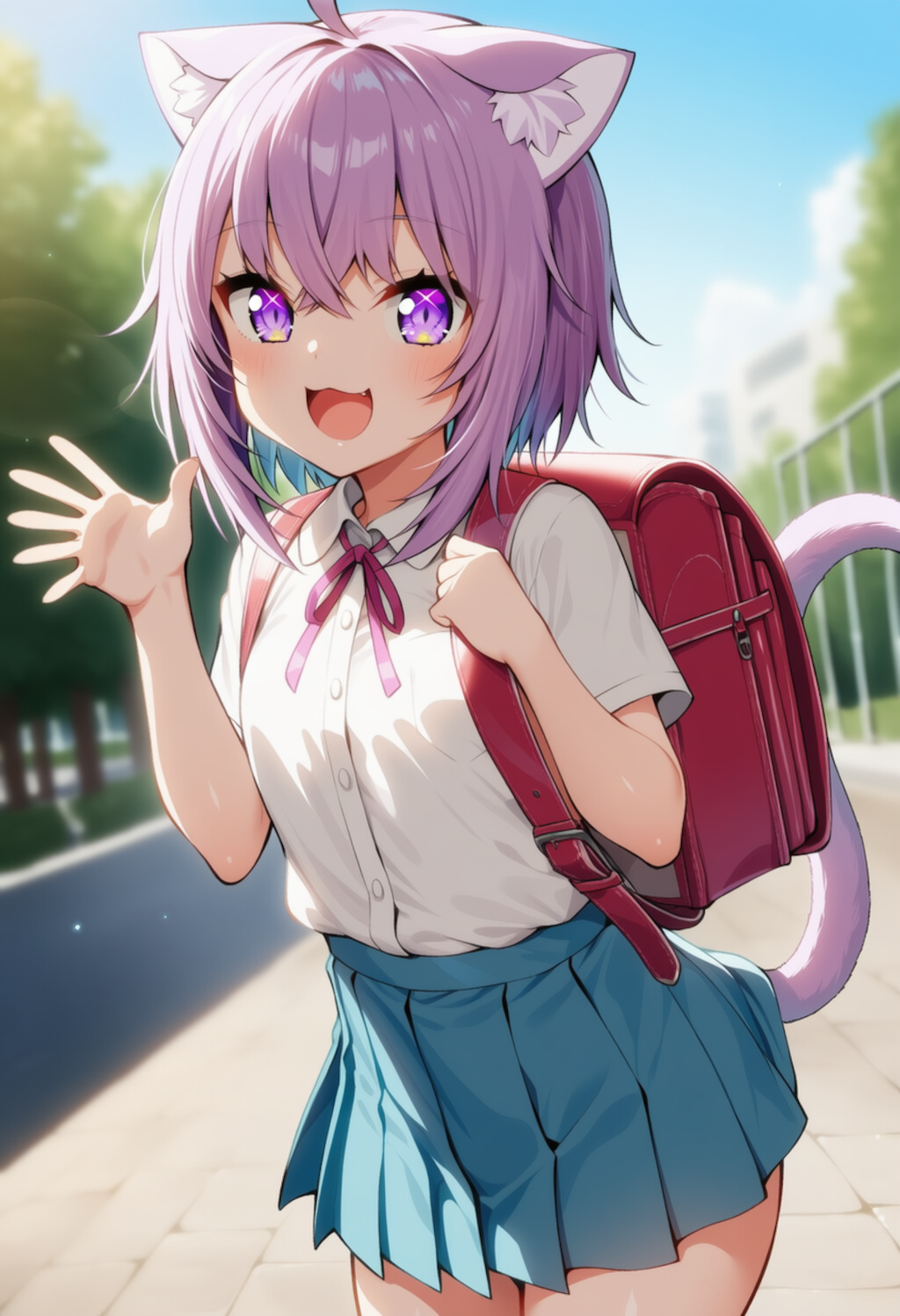 おはよー！（猫又おかゆ）