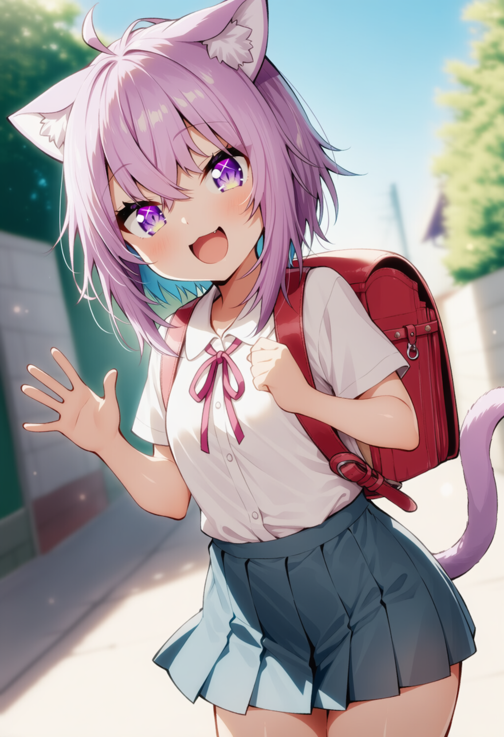 おはよー！（猫又おかゆ）