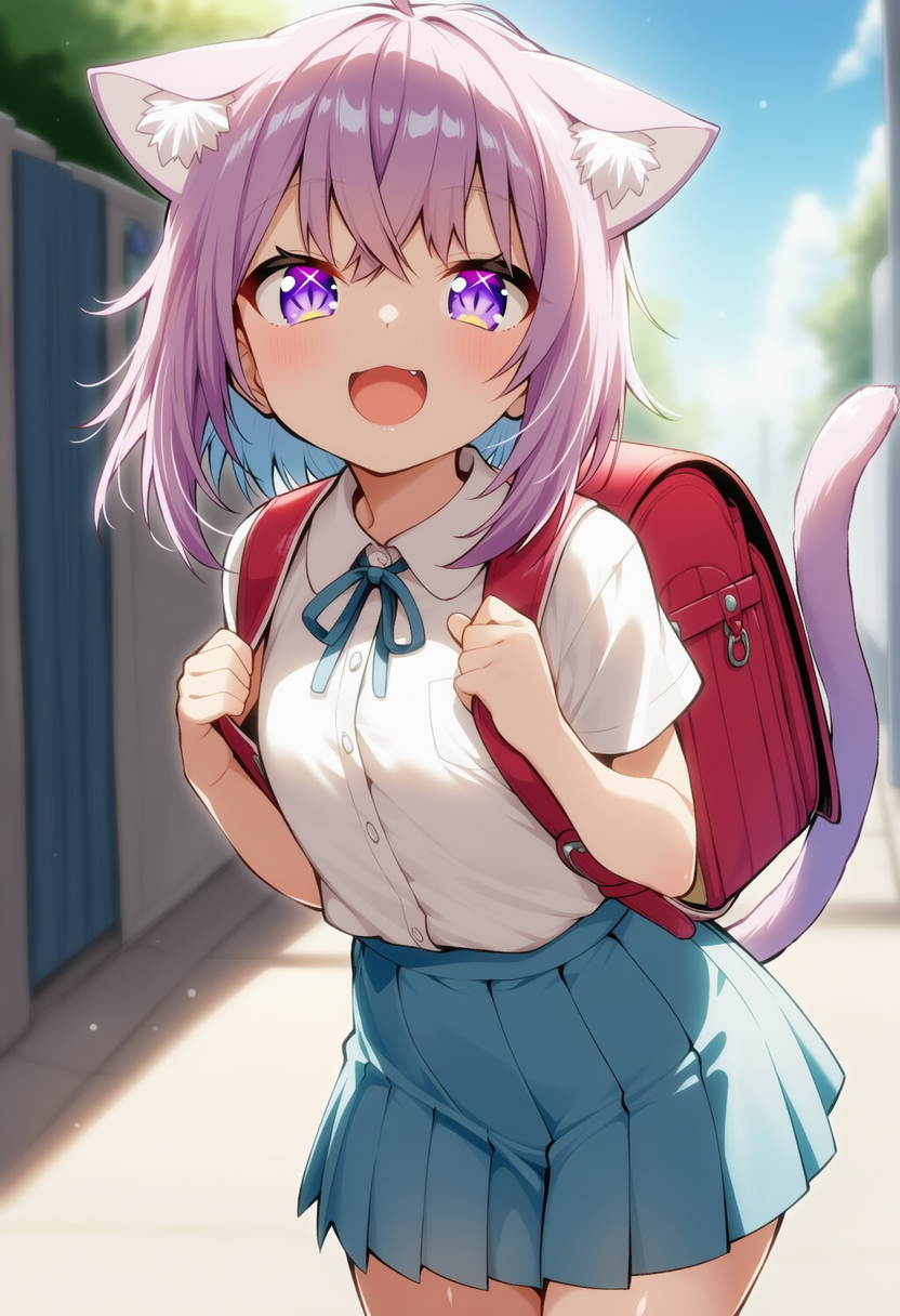 おはよー！（猫又おかゆ） | の人気AIイラスト・グラビア