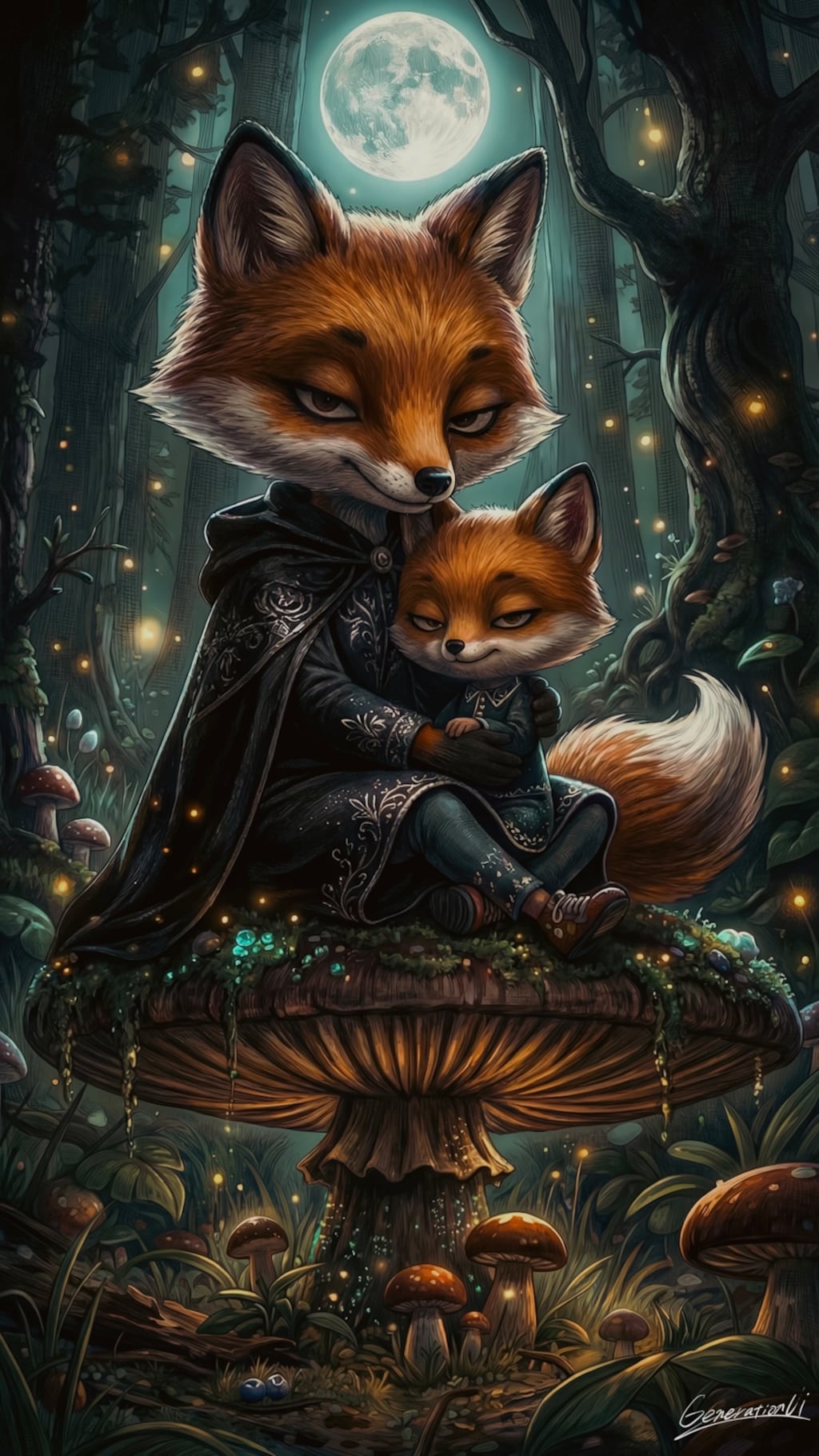 森の王様とちび王子／スマホ壁紙アーカイブ