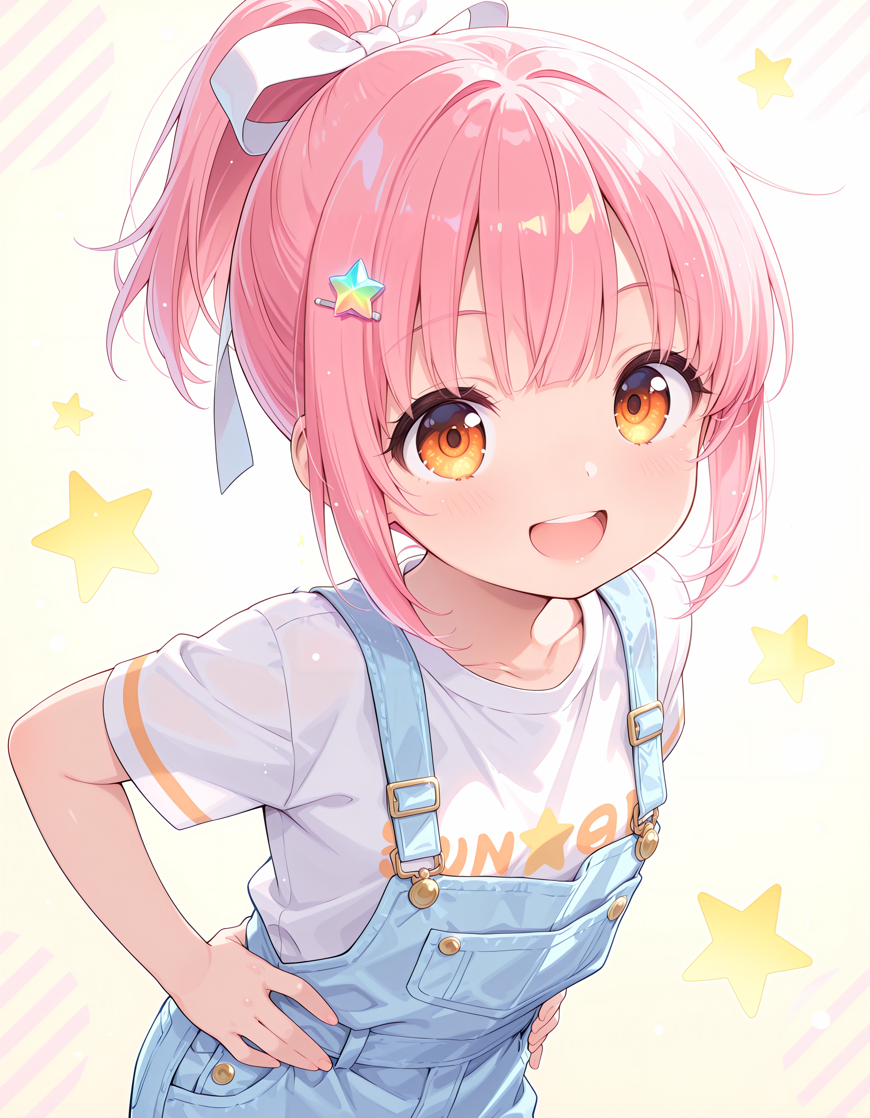 ポップな星柄とパステルカラーのハッピータイム