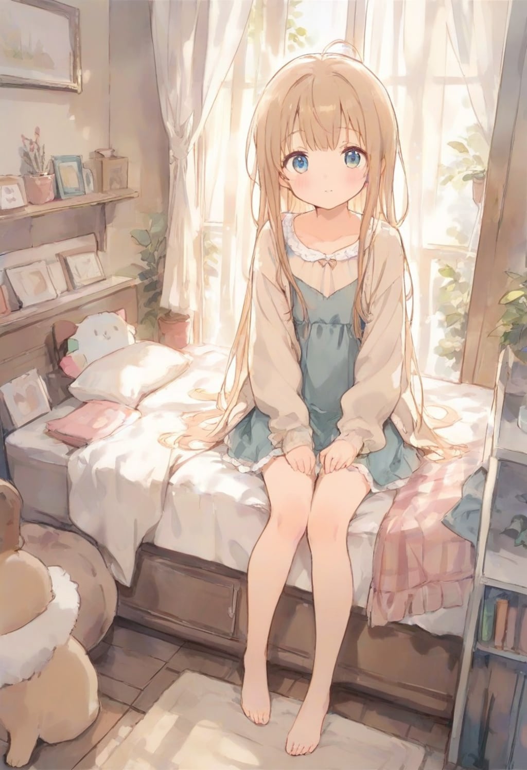 少女の部屋(水彩タッチ)(81)