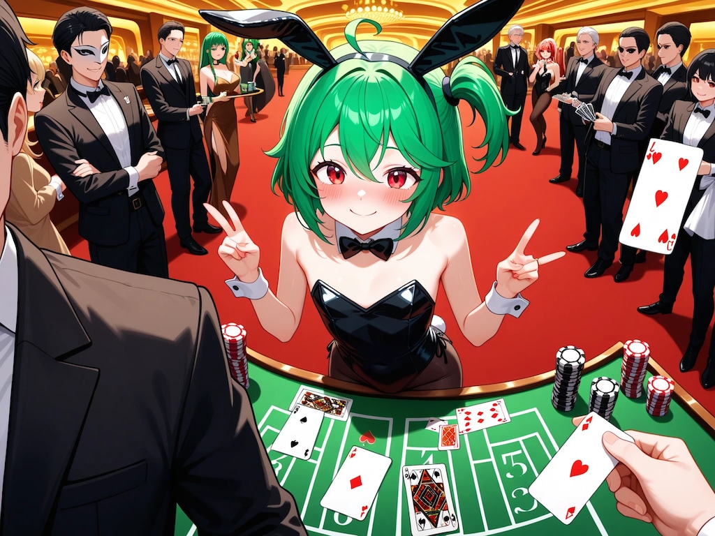 記念撮影だよ！バニーガールひなみちゃん！！