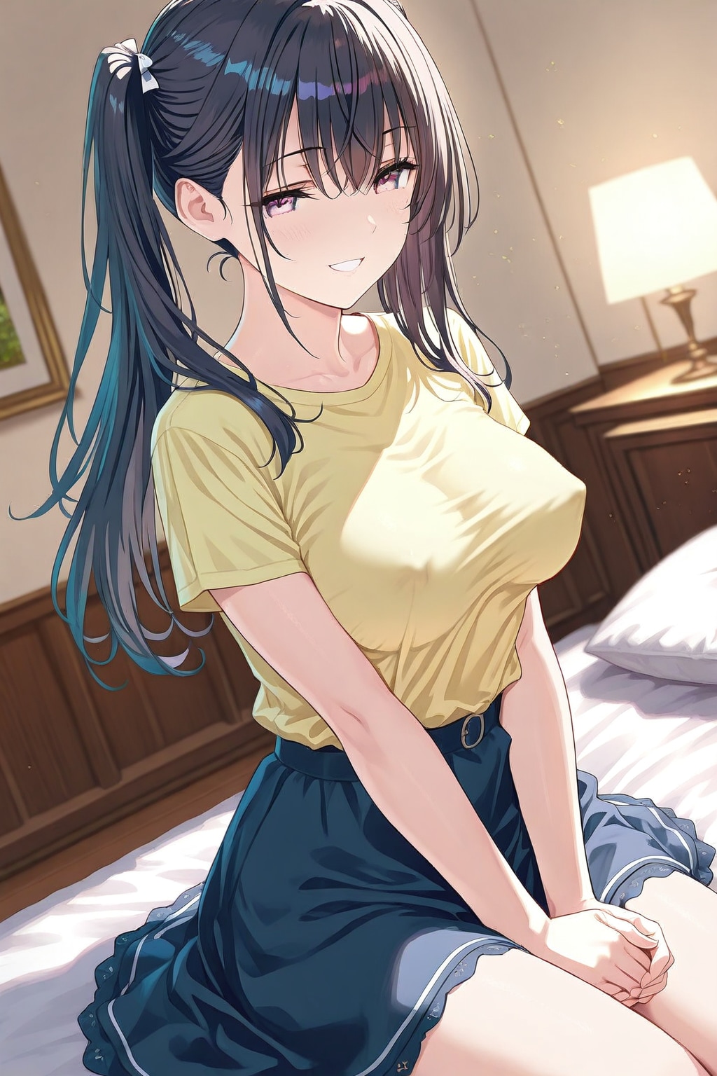 揶揄う笑み