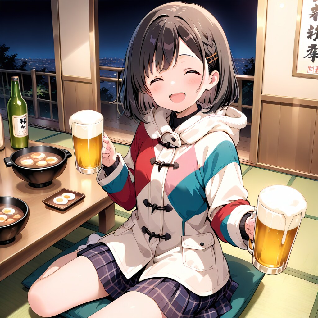 【企画：ちちぷい年末年始】忘年会に行こう！⑤ | の人気AIイラスト・グラビア