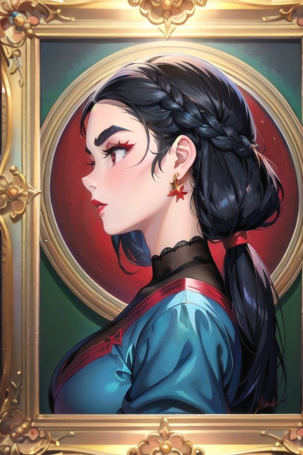 肖像画1　白雪風