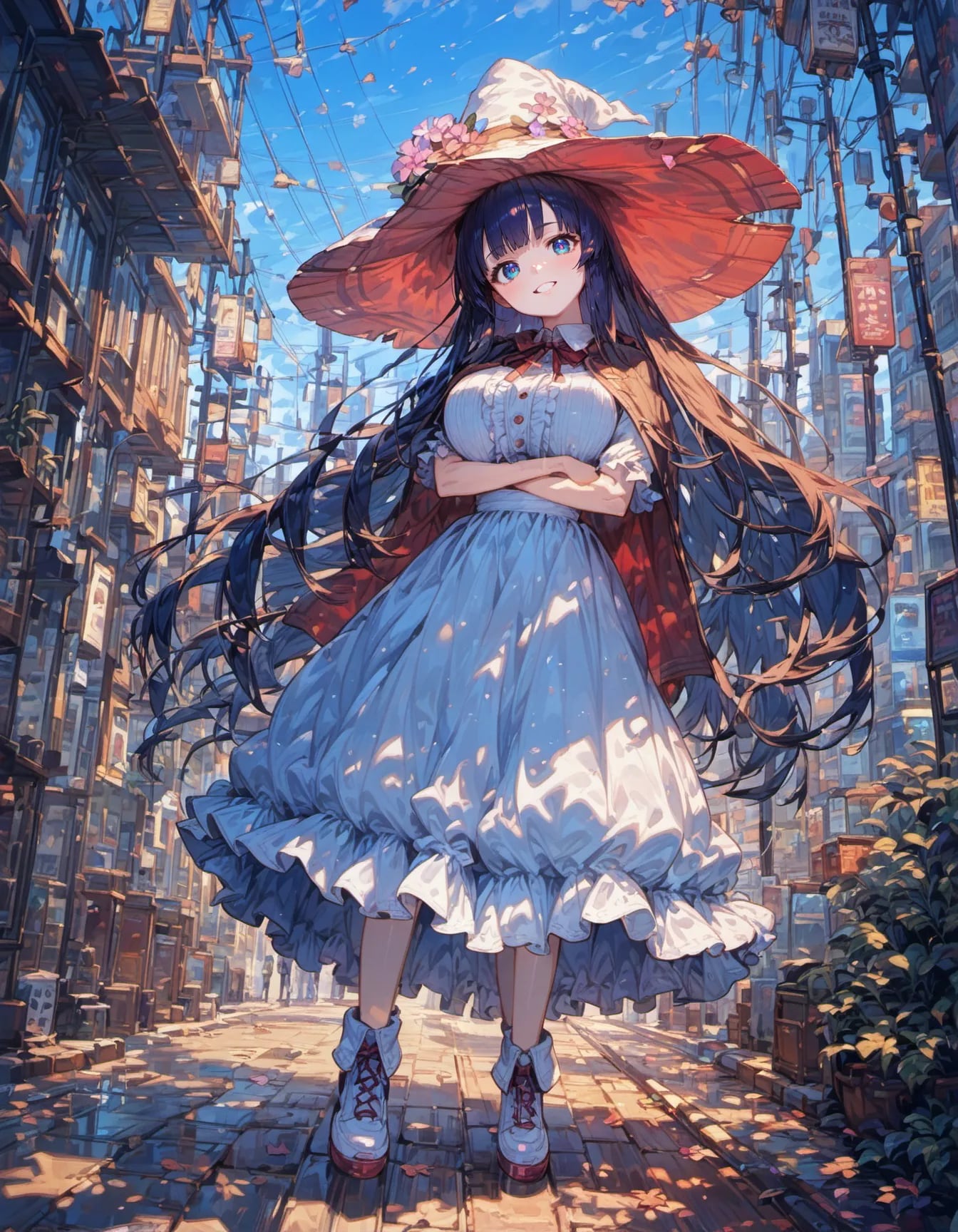 The City Beneath Her Summer Sky