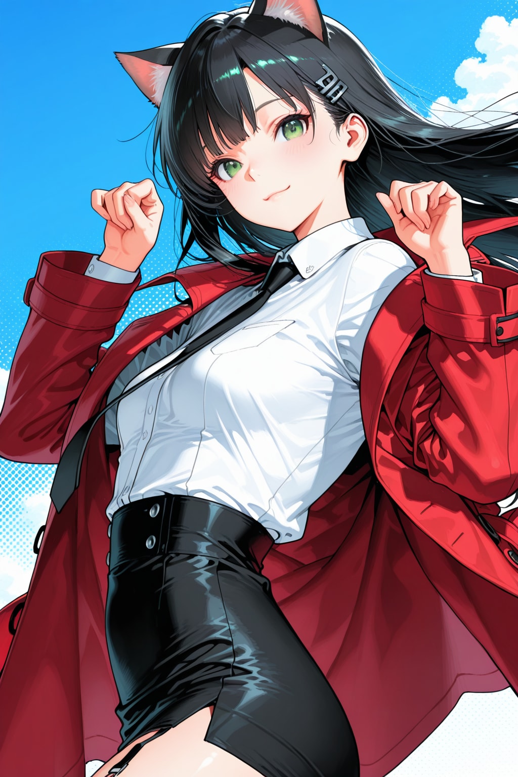 猫耳をつけた後輩 | の人気AIイラスト・グラビア