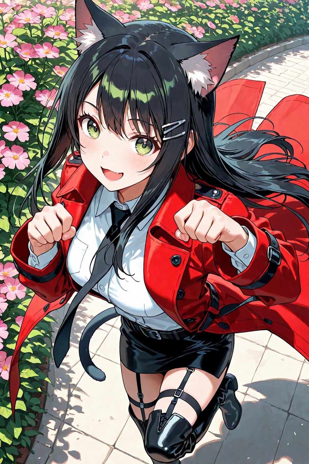 猫耳祭りに参加する後輩(企画参加) | の人気AIイラスト・グラビア