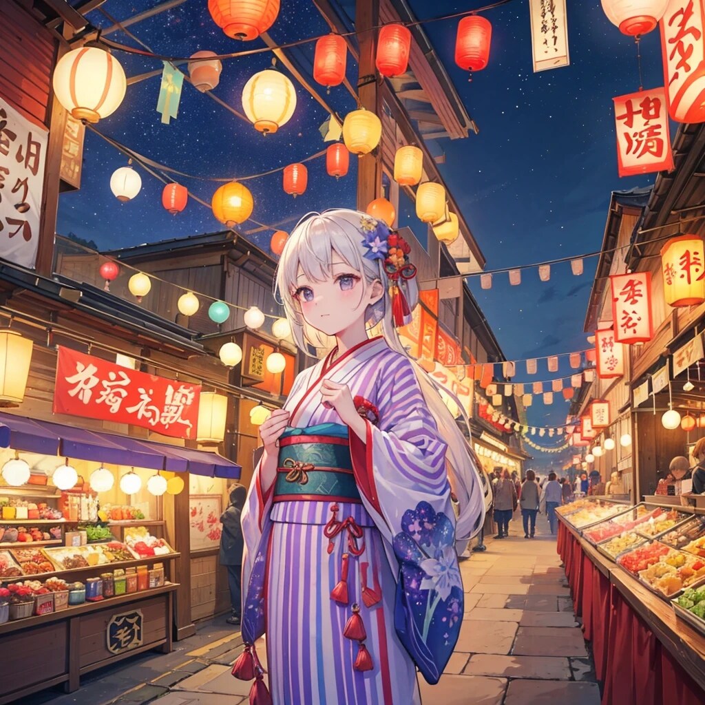 お祭り始まってるよ、早くいこ | の人気AIイラスト・グラビア