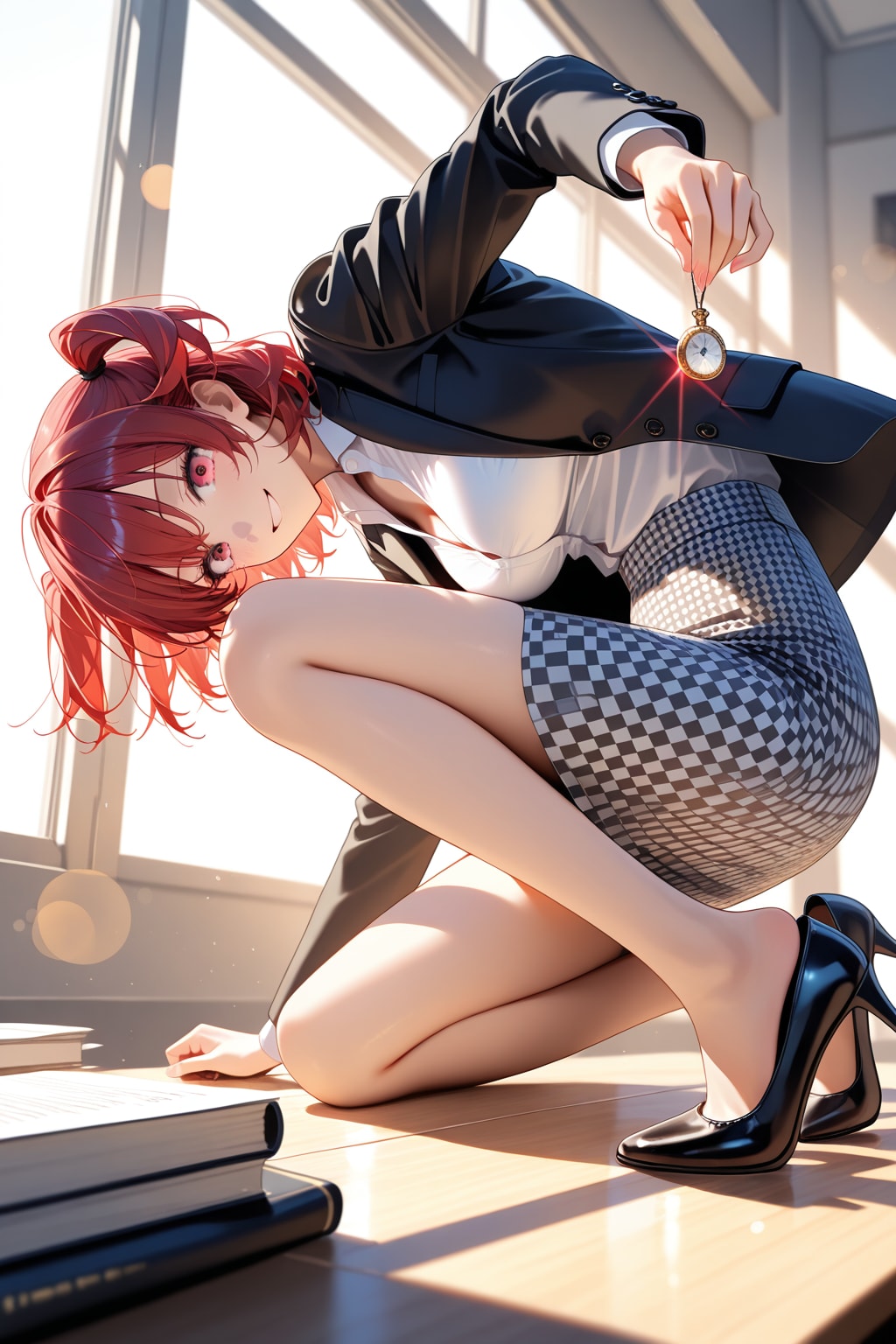 お宝は頂いたっ♡　怪盗女ル〇ンになりきっちゃうお姉さん