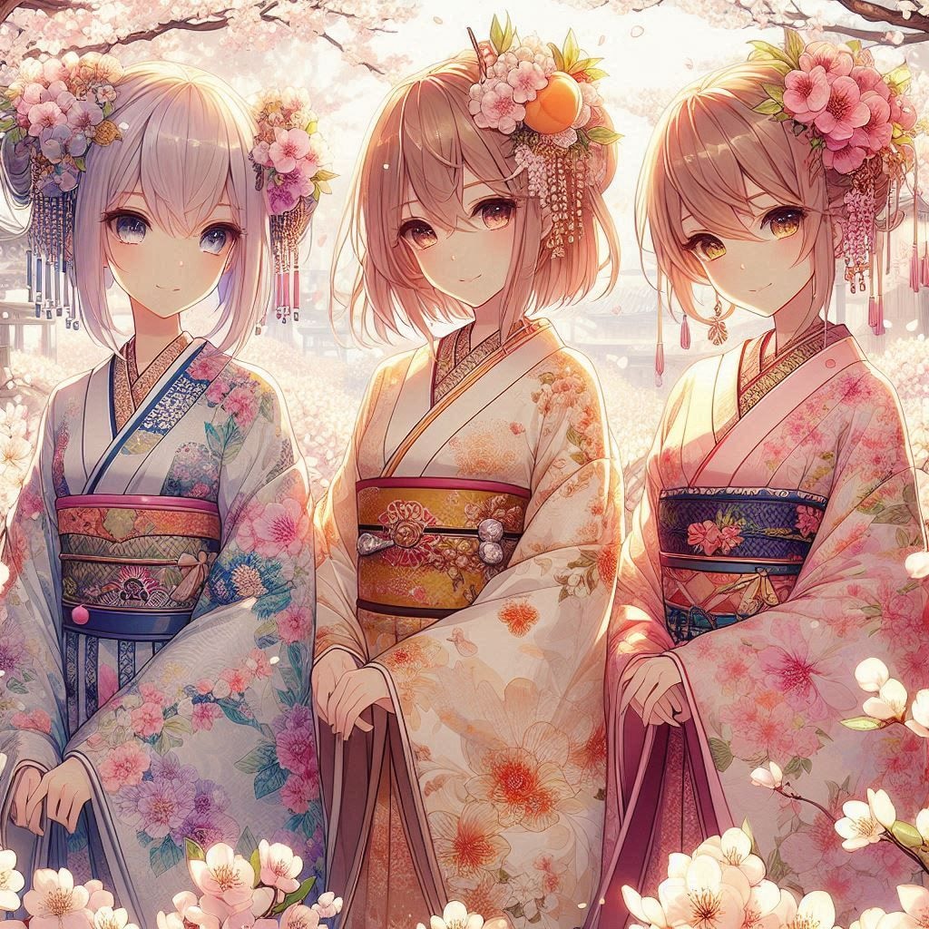 梅、桃、桜