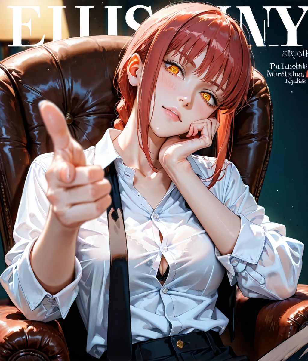 マキマ（謎な雑誌の表紙風） 007