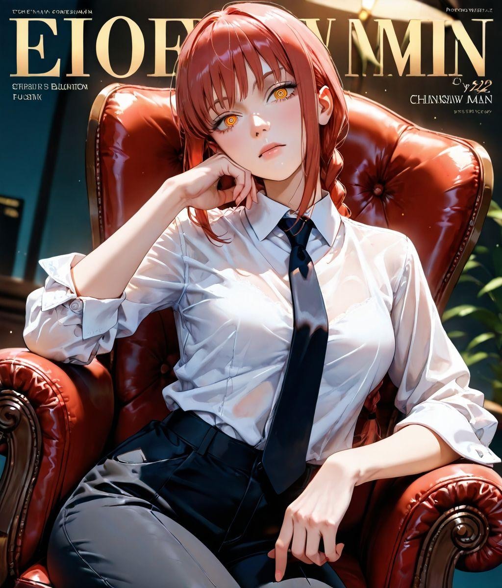マキマ（謎な雑誌の表紙風） 007