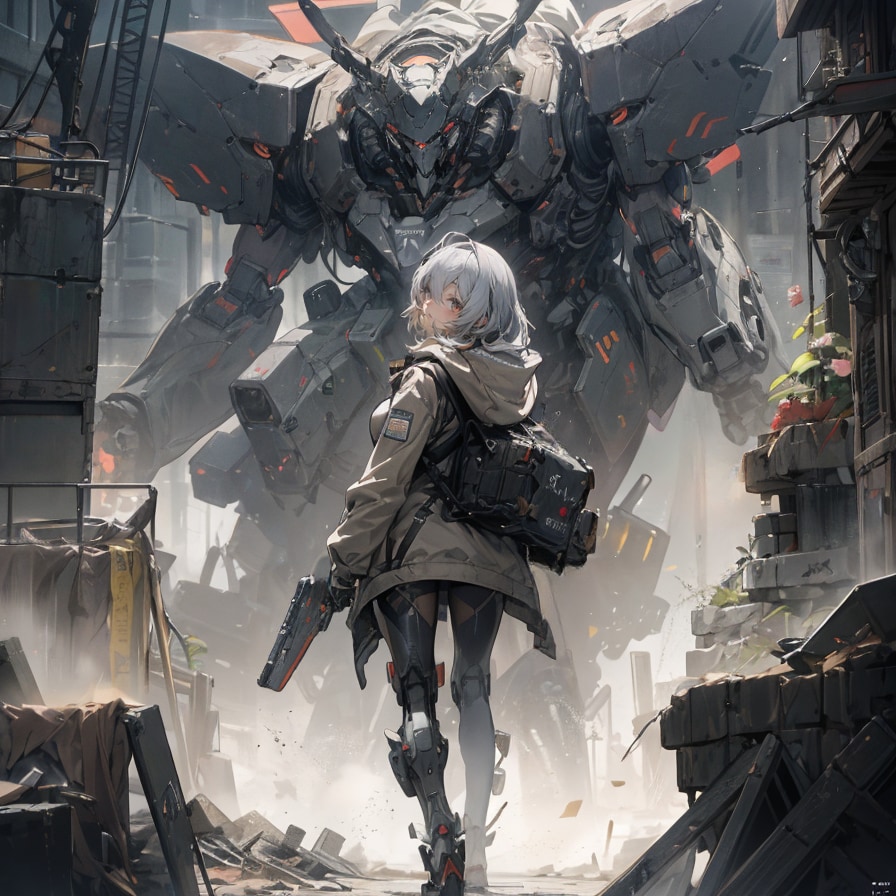Girl and Robot1177