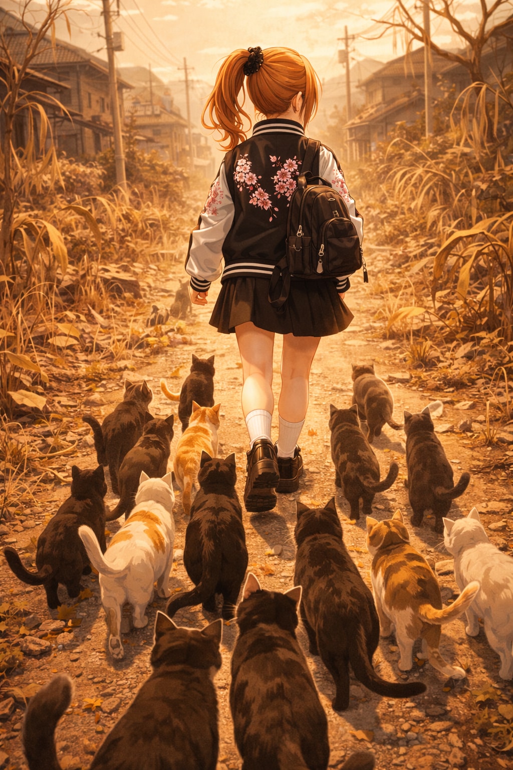 懐かれスカジャンガール集 | の人気AIイラスト・グラビア