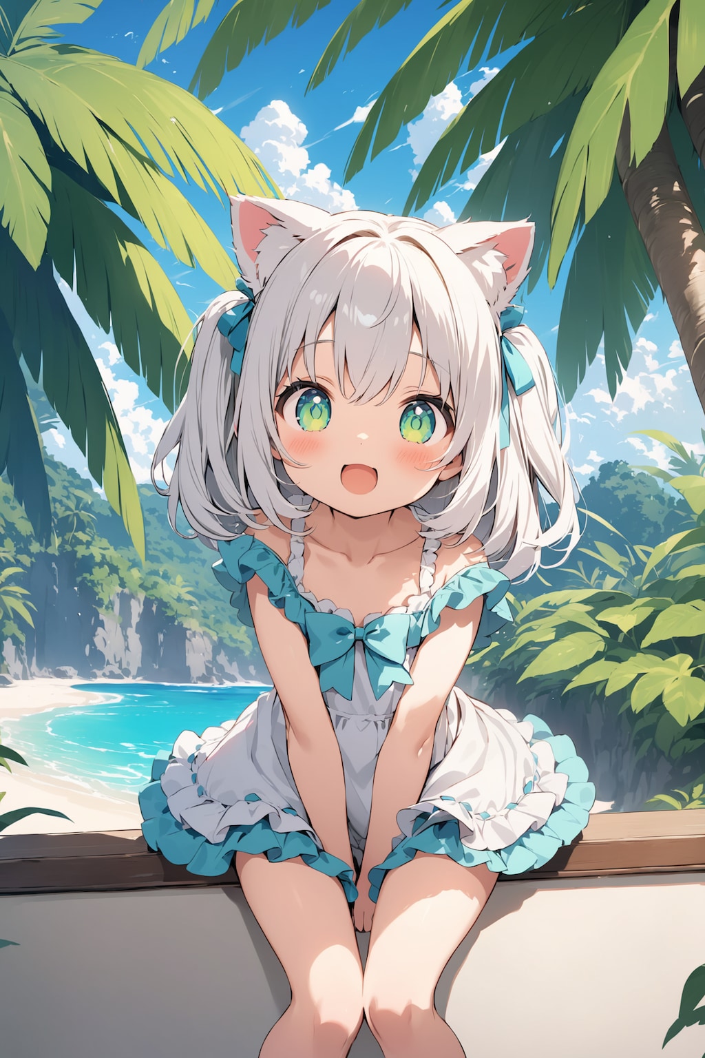 楽園で記念撮影する点P