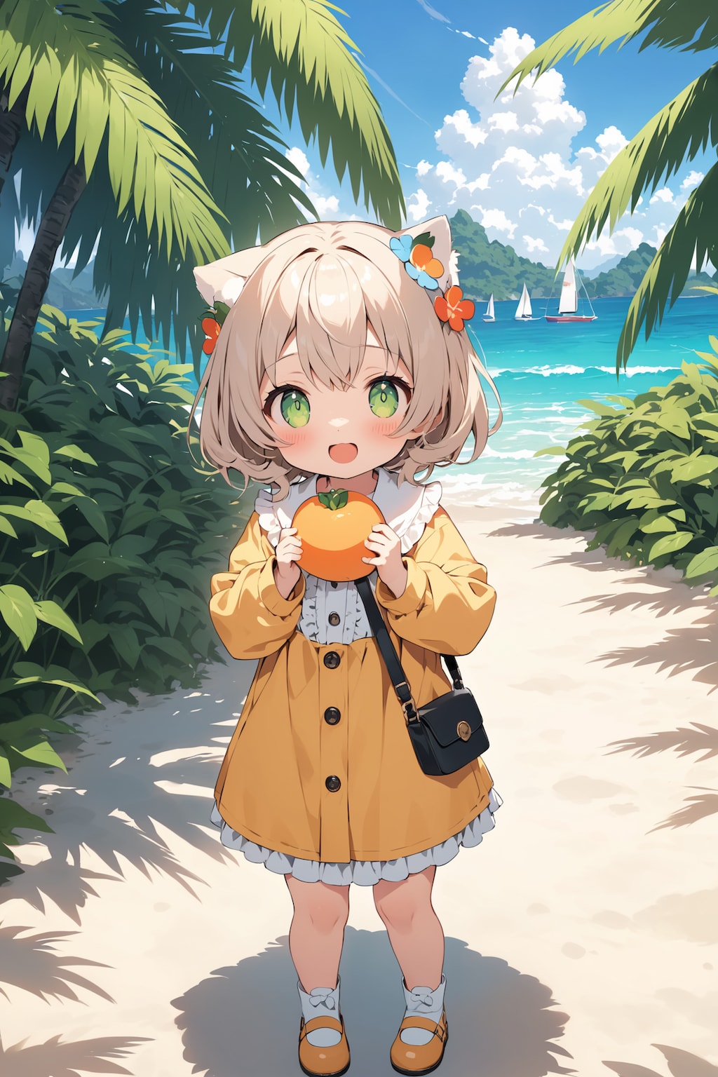 楽園で記念撮影する点P