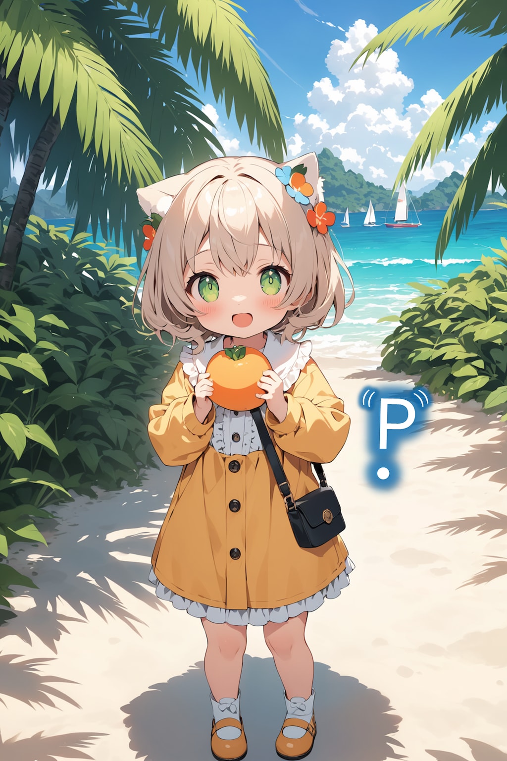 楽園で記念撮影する点P