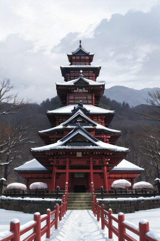 降雪城郭