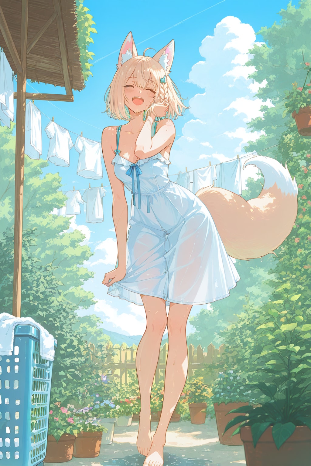 洗濯物はよく乾くー♪