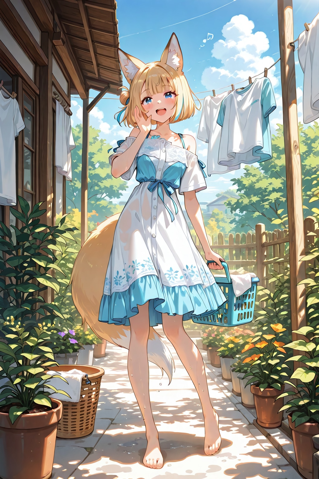洗濯物はよく乾くー♪