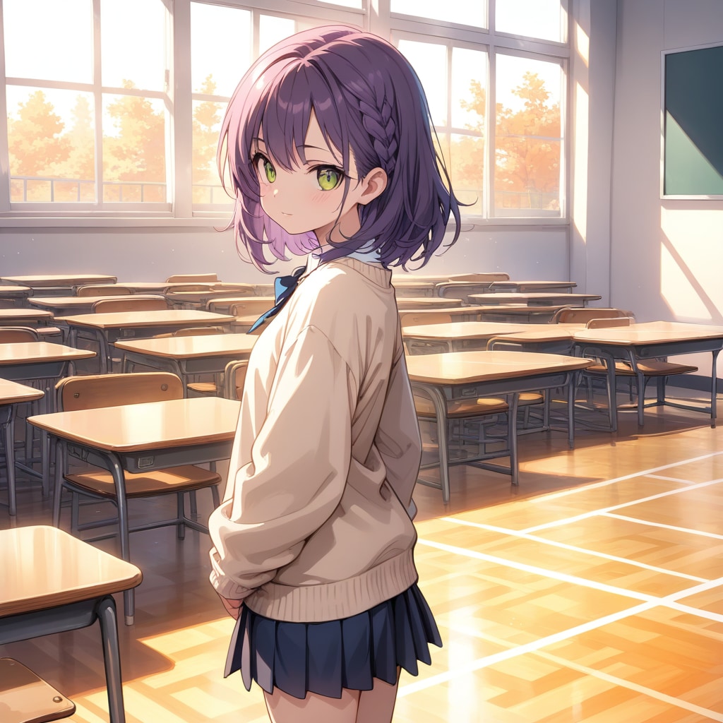 教室にて