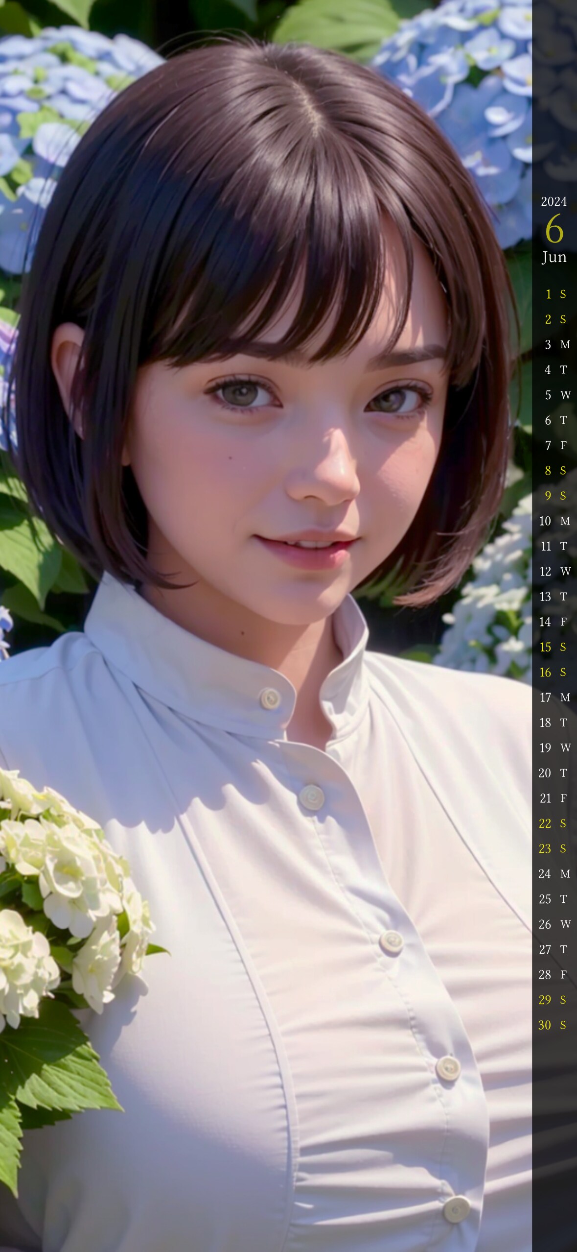 【スマホ壁紙】2024年5月のカレンダー