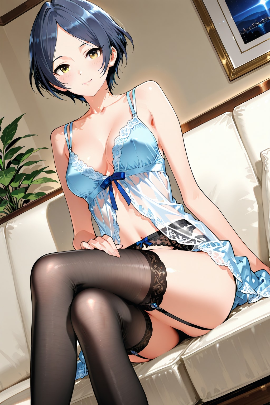 あら・・・ライトブルーって、中々いいセンスだと思うわ。