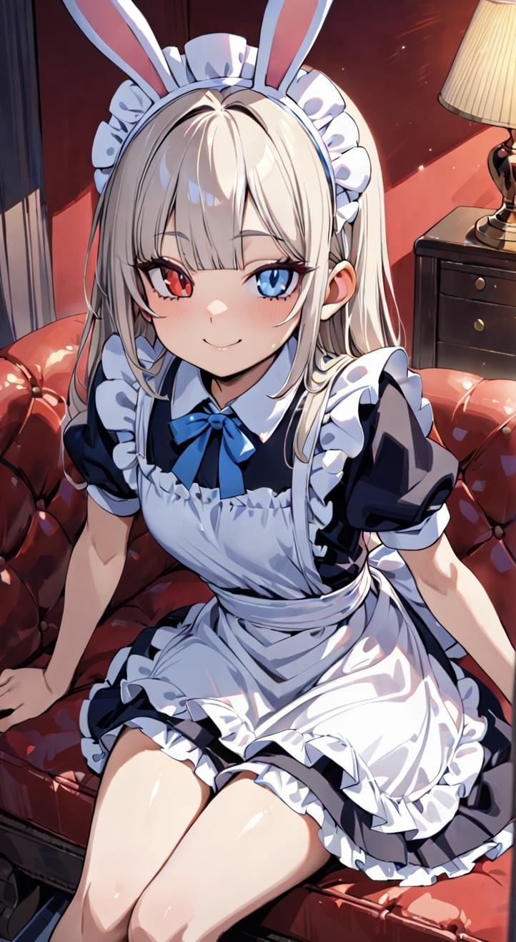 メイドバニー　オッドアイ | の人気AIイラスト・グラビア