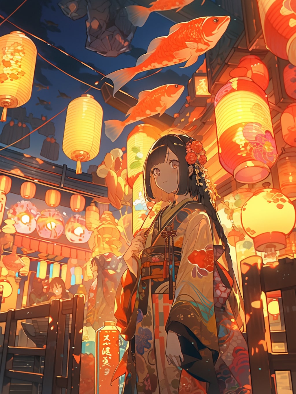 Sky-Swimming Goldfish