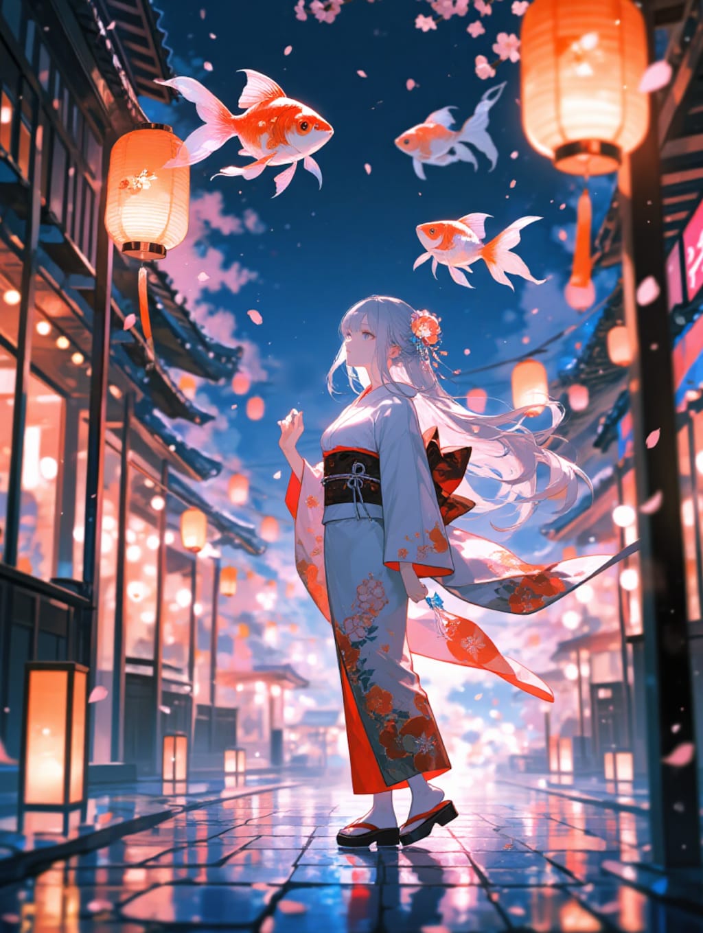 Sky-Swimming Goldfish