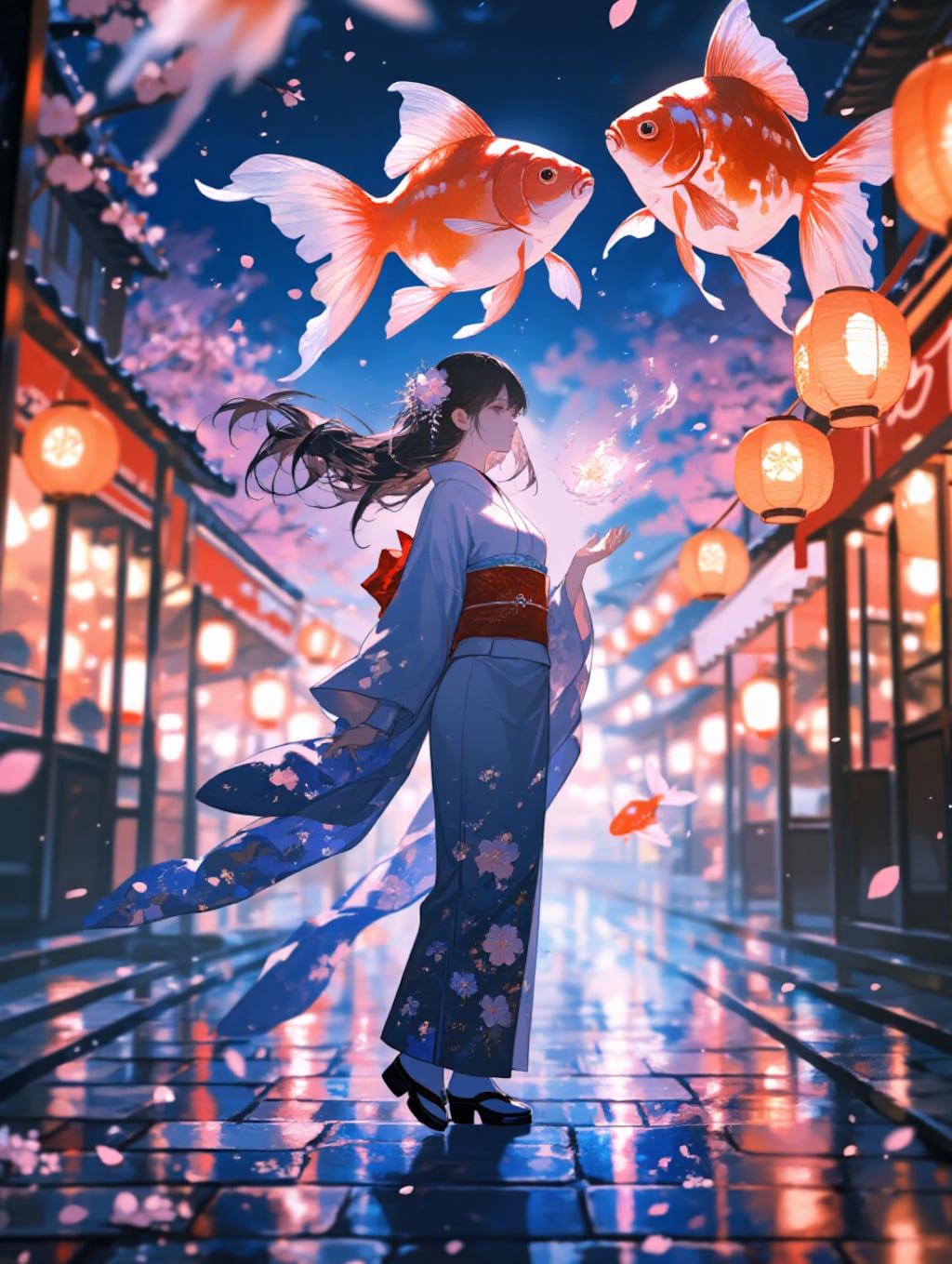 Sky-Swimming Goldfish