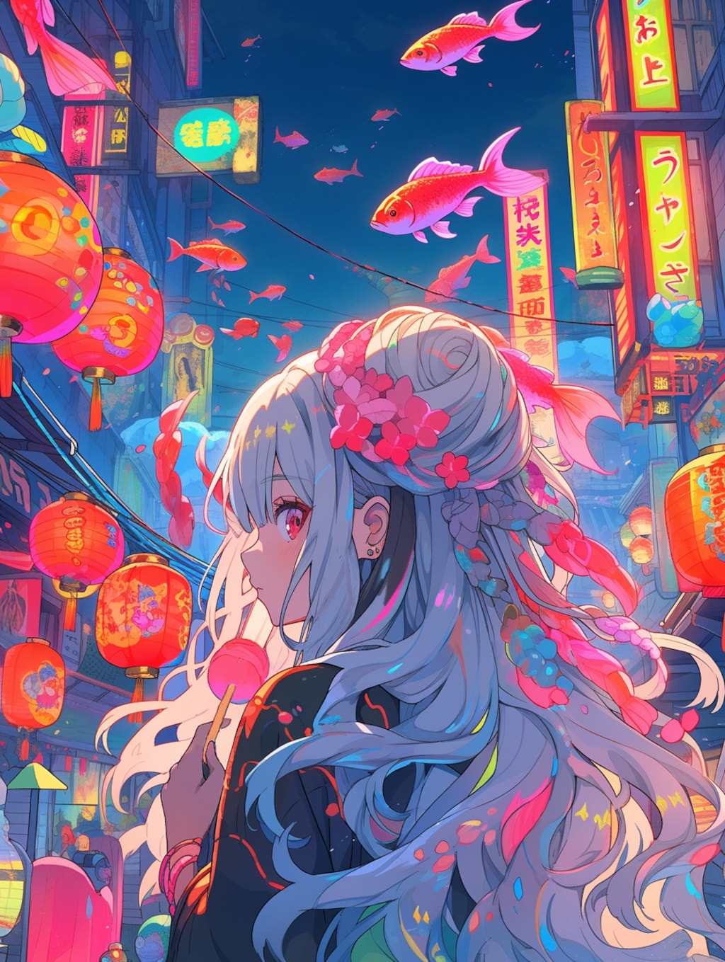 Sky-Swimming Goldfish