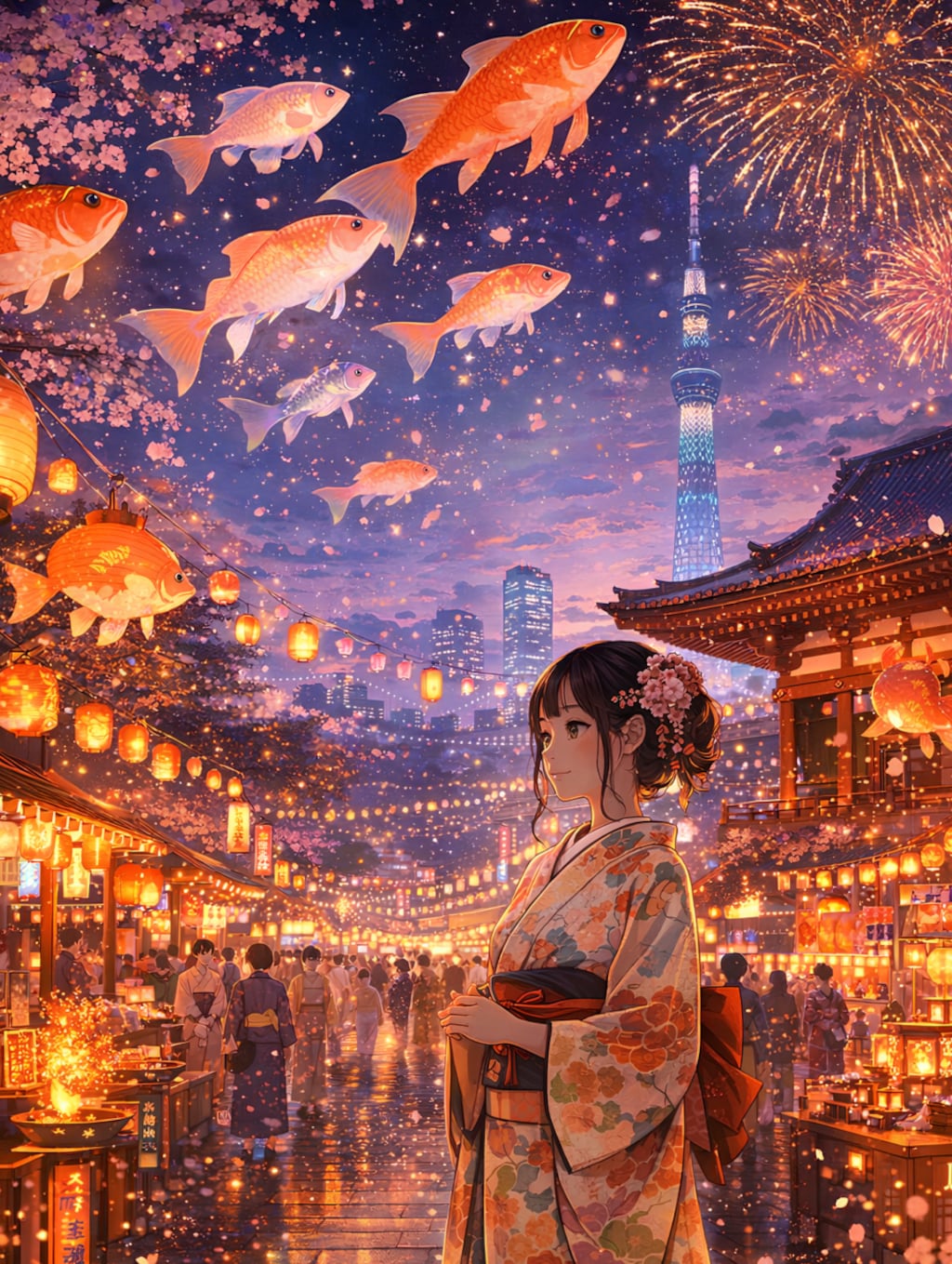 Sky-Swimming Goldfish