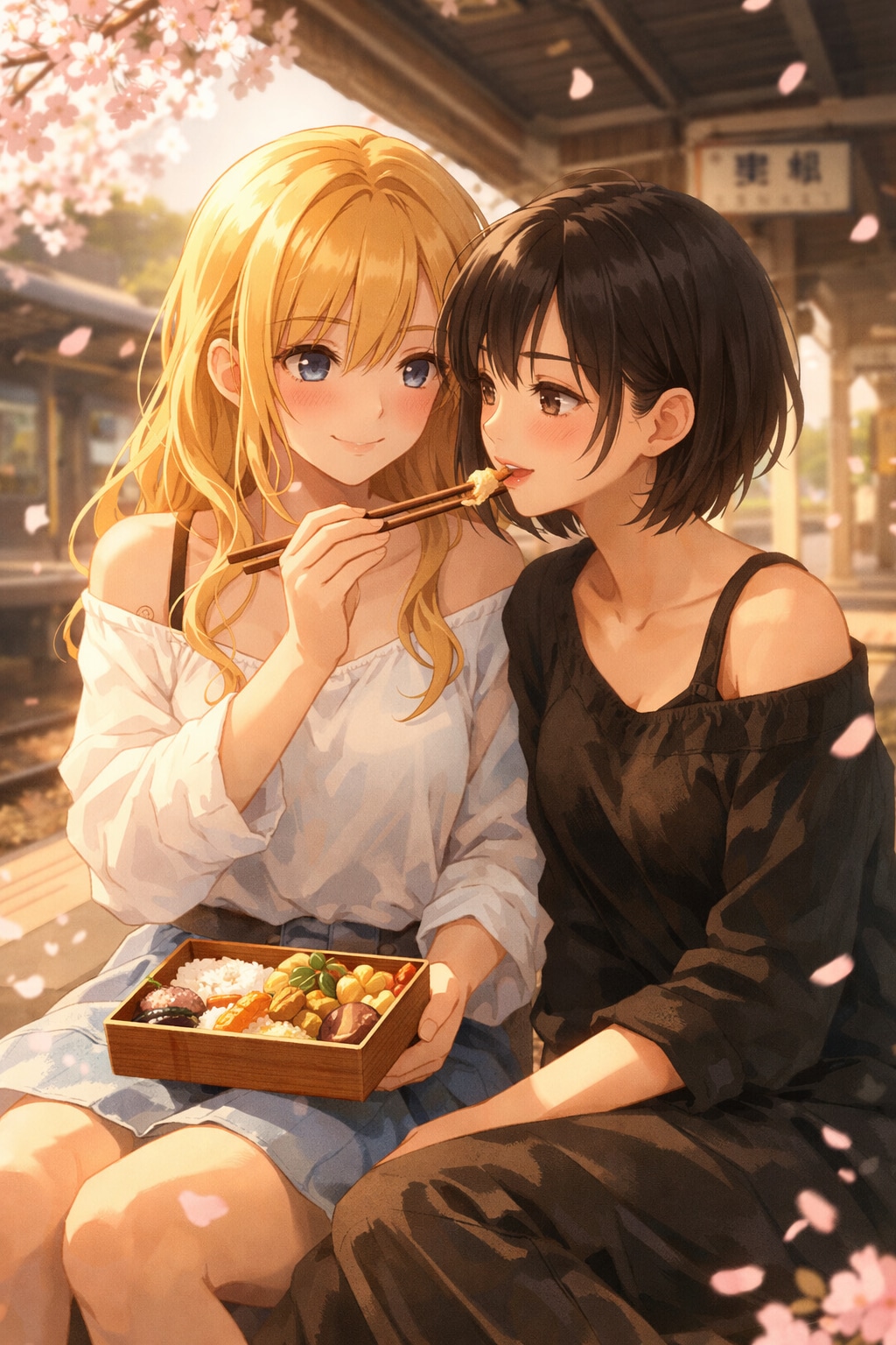 ホームにて（駅弁の日　01）