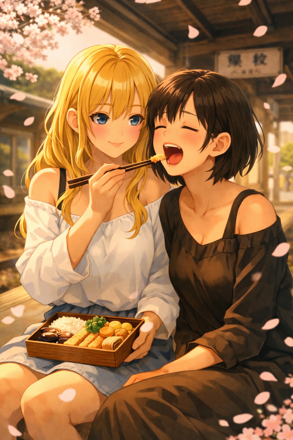 ホームにて（駅弁の日　01）