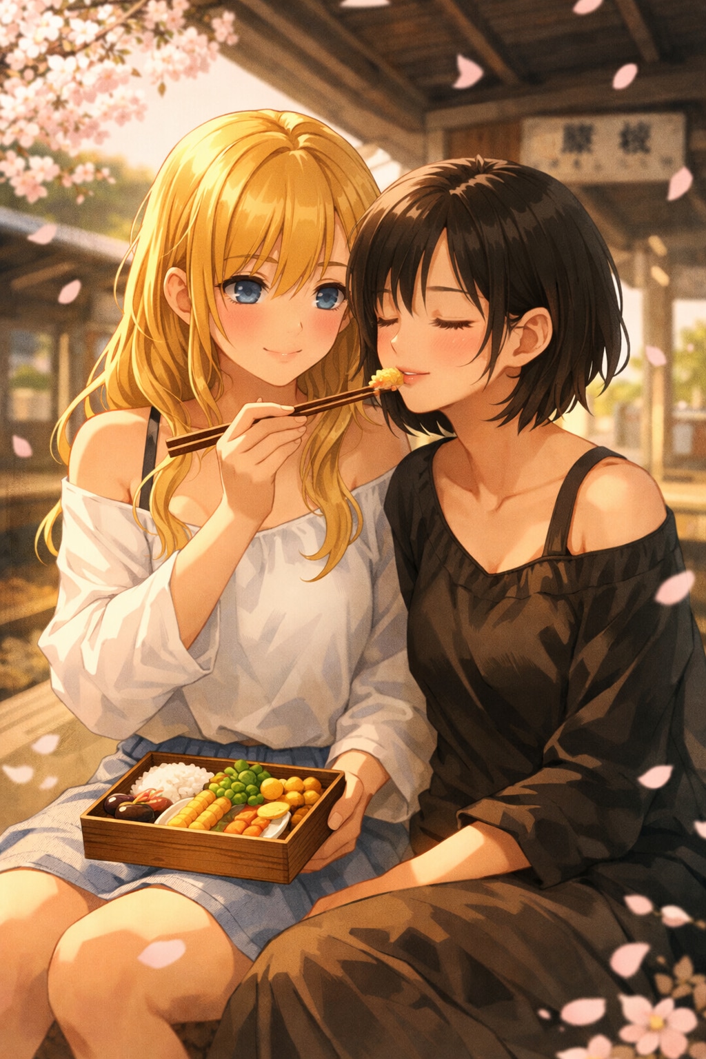 ホームにて（駅弁の日　01）
