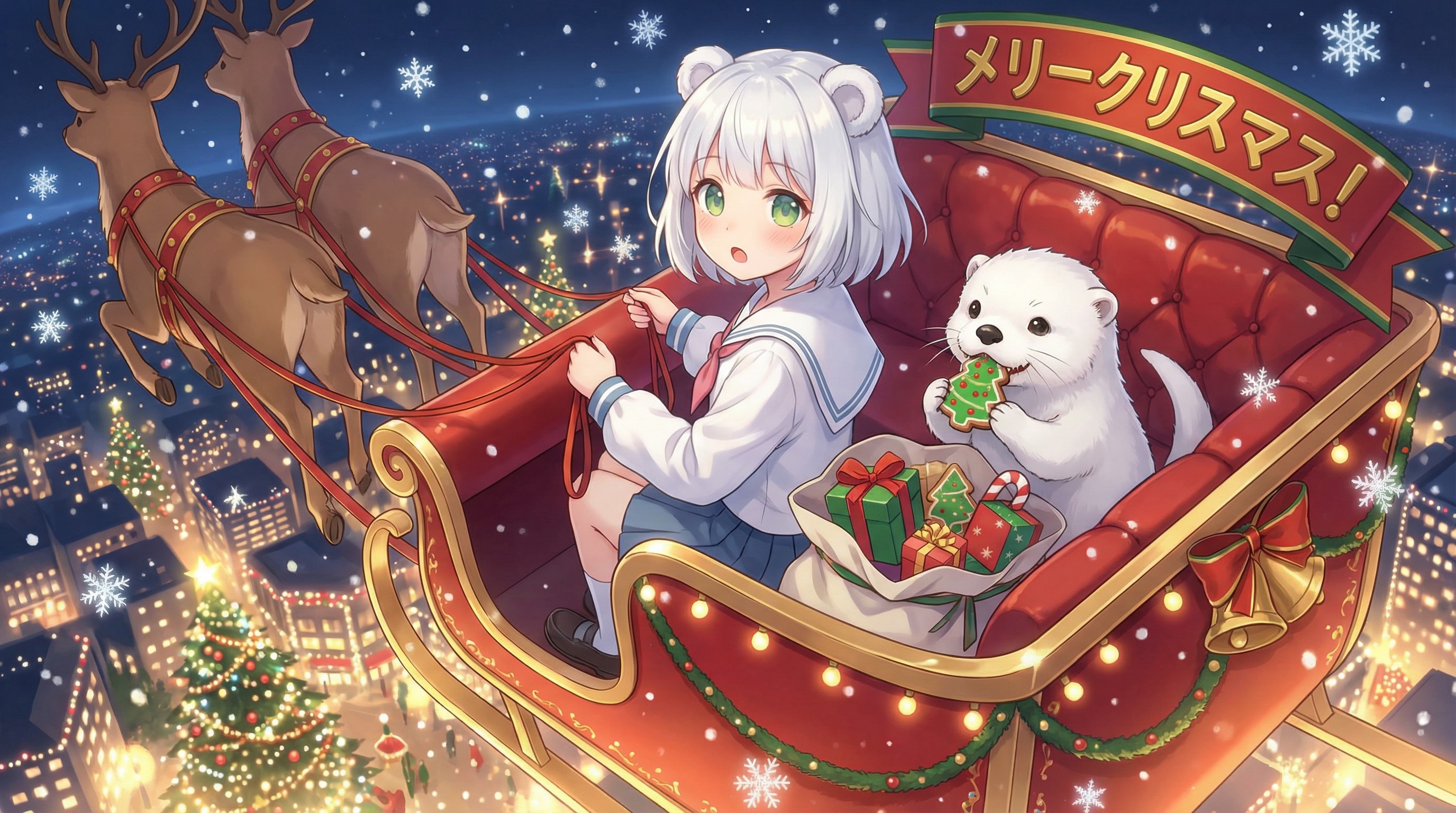 白いサンタ | の人気AIイラスト・グラビア