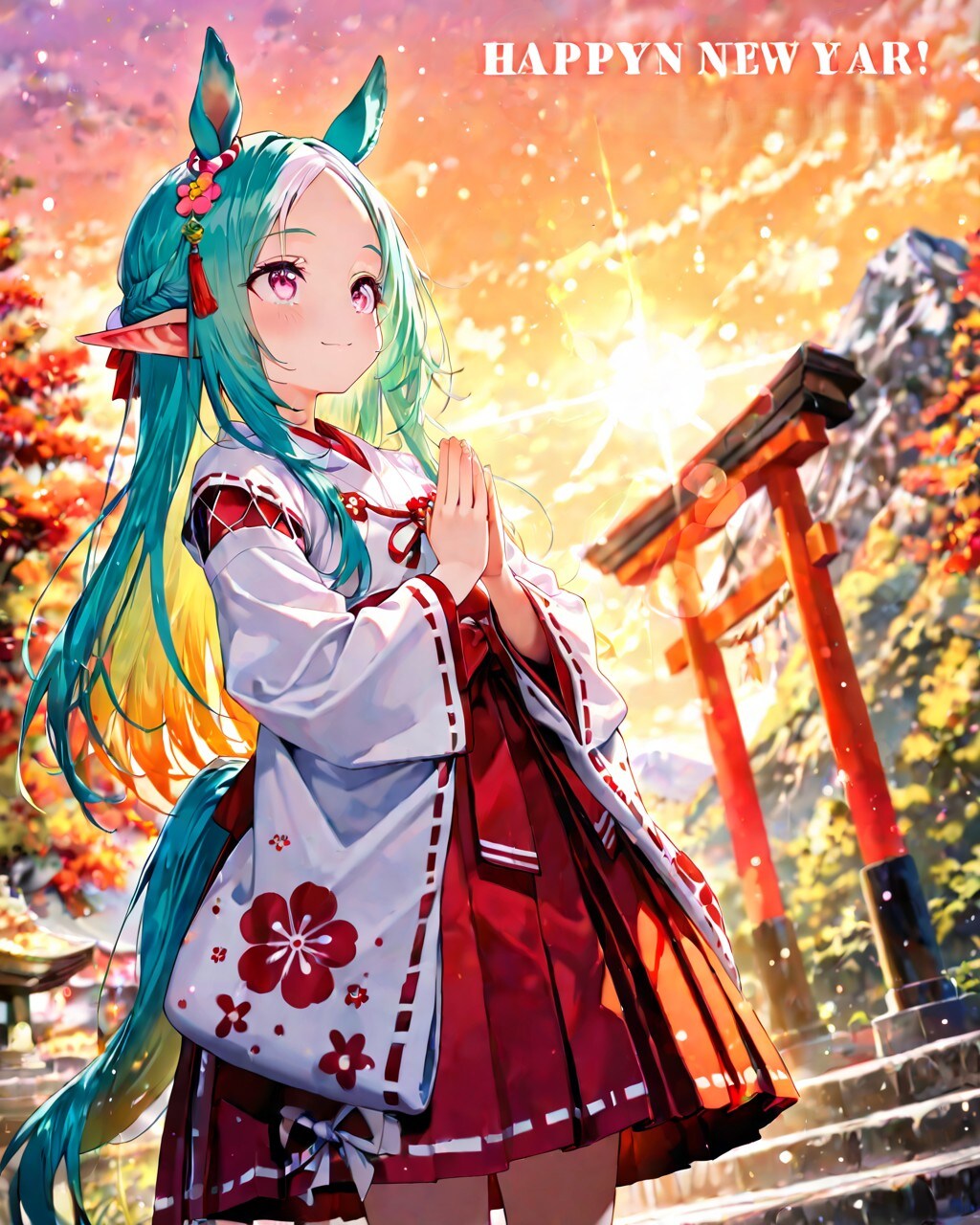 12枚）初詣と初日の出
