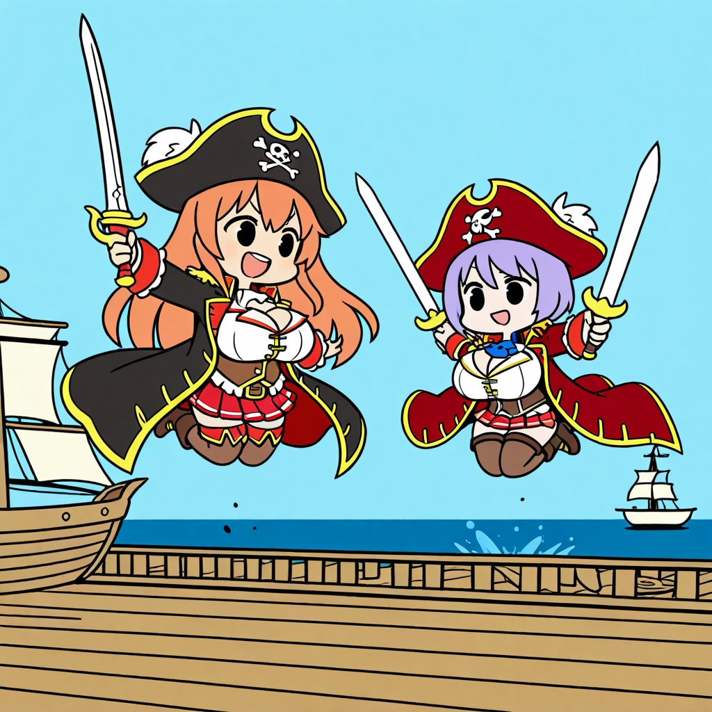 元気な女海賊たち