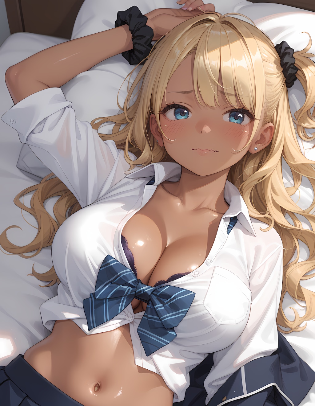 押し倒されて素になっちゃうギャルちゃん
