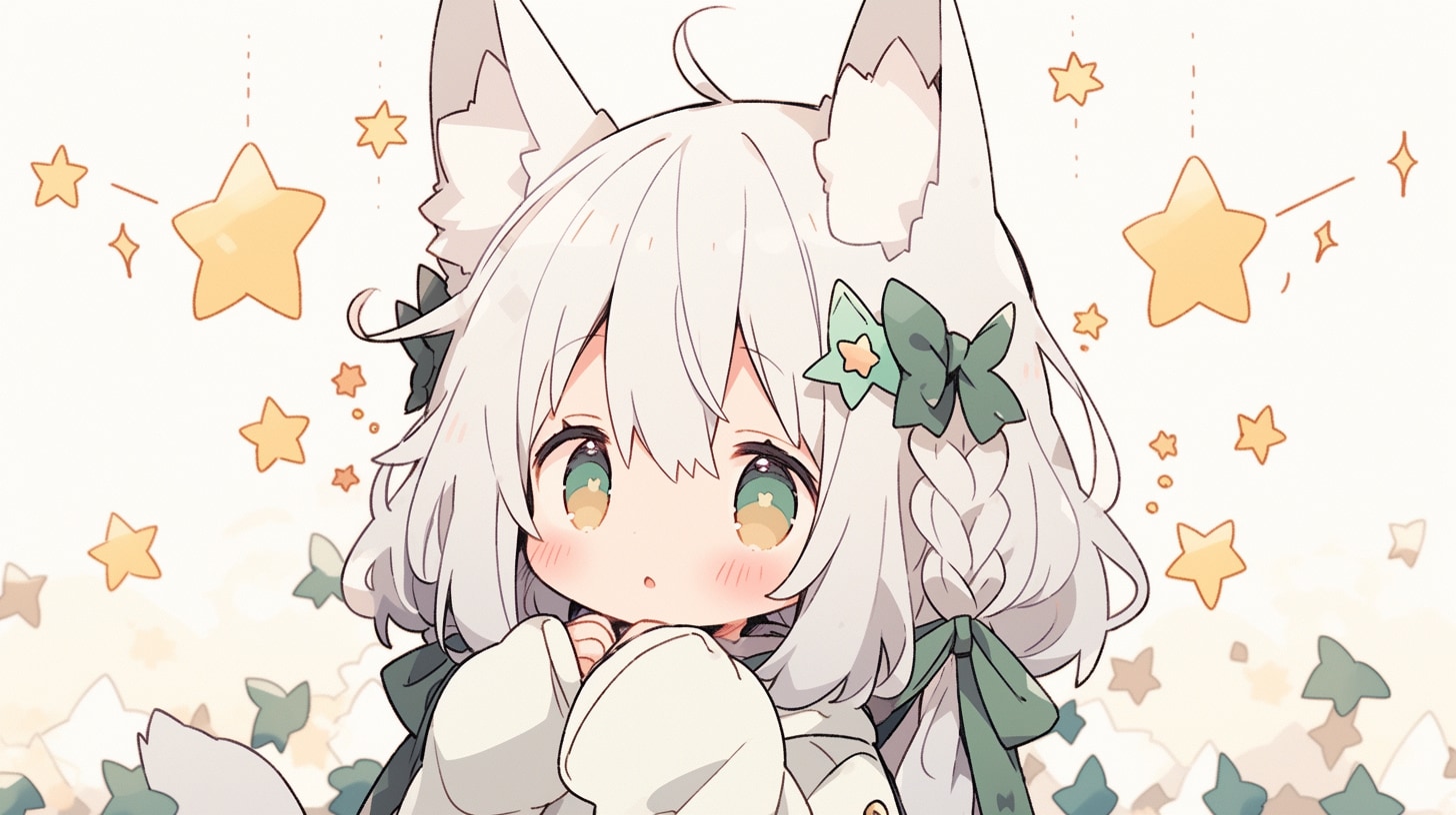 星降る森の恥じらい狐少女 | の人気AIイラスト・グラビア