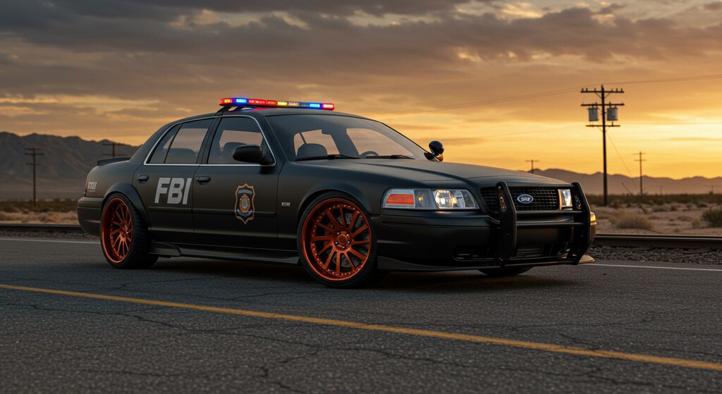 フォードクラウンビクトリアFBIパトロールカーのドリ車