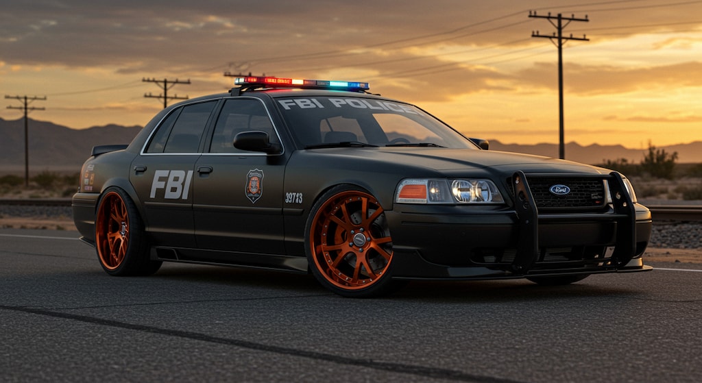 フォードクラウンビクトリアFBIパトロールカーのドリ車