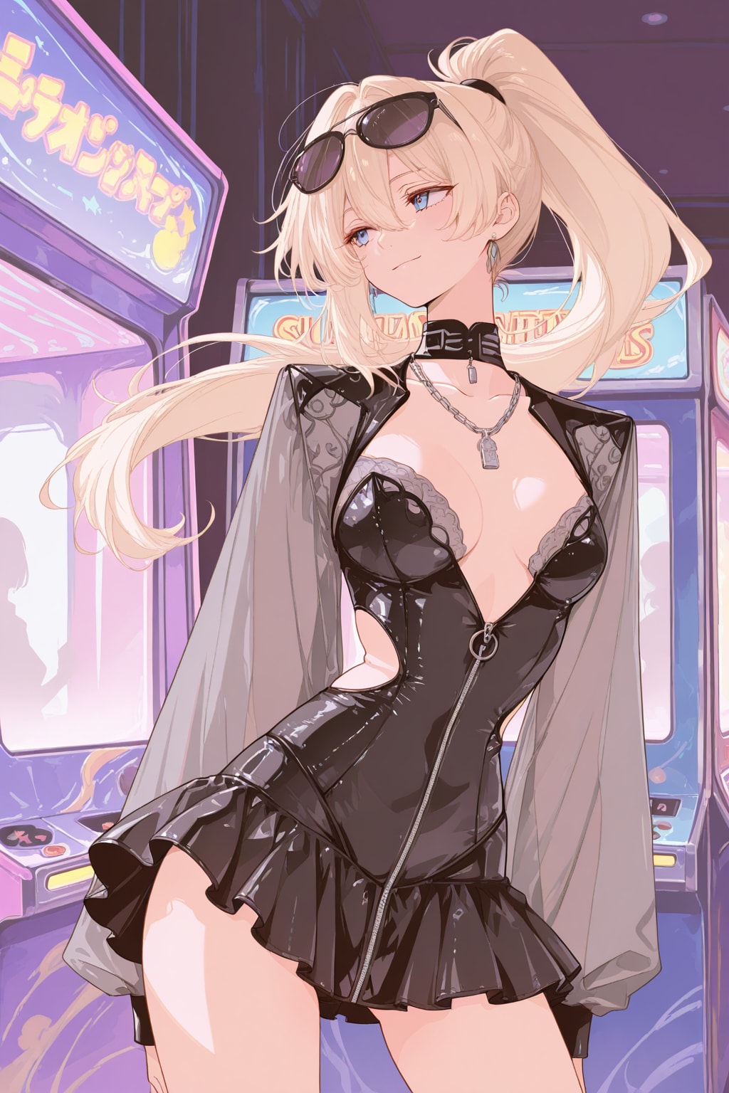 夜のゲーセン